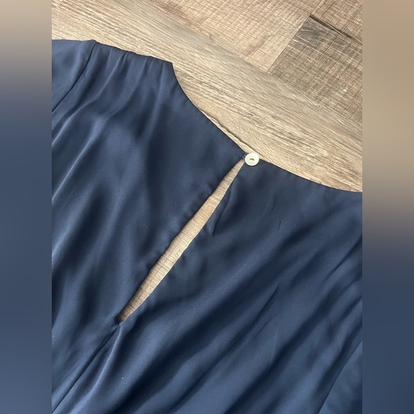 Show Me Your MuMu Emily Maxi Dress Medium Navy Blue Bridesmaid Bridal Wedding - Picture 6 of 6